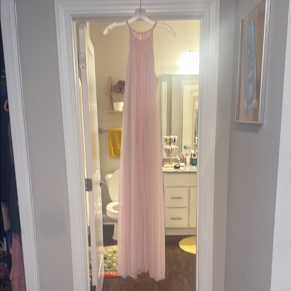 Elegant Pink Maxi Dress